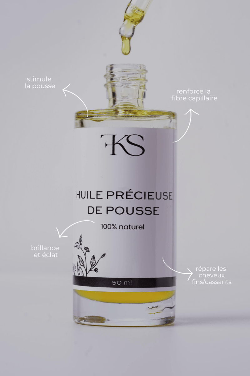 Huile précieuse de pousse FKSecrets : La solution naturelle pour stimuler la croissance et renforcer vos cheveux - FKsecret